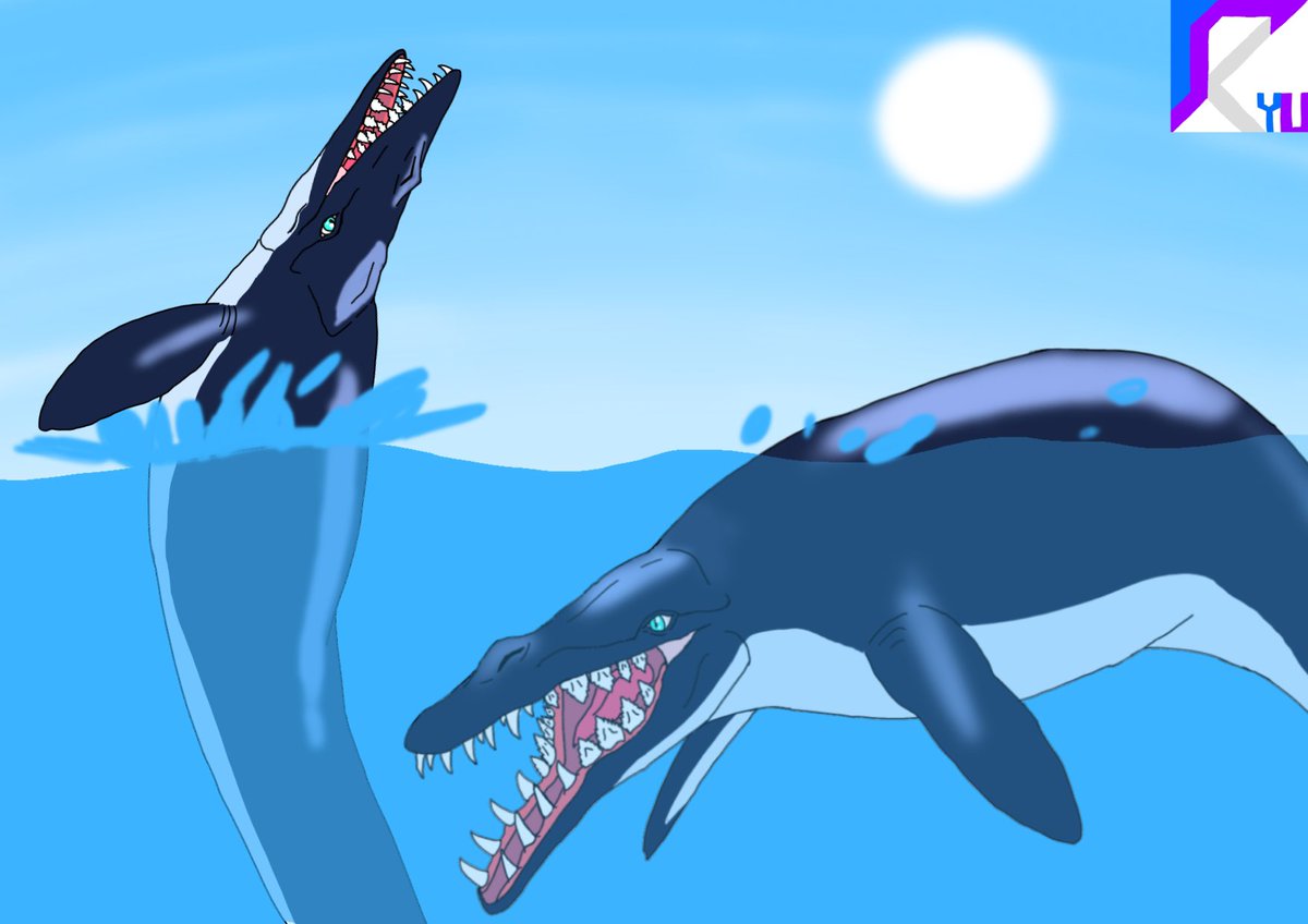 RYUSHADOW4's tweet photo. ３月　第三紀前期　テチス海にて。
#古生物　#リュウの恐竜展 https://t.co/whdmyf0P39