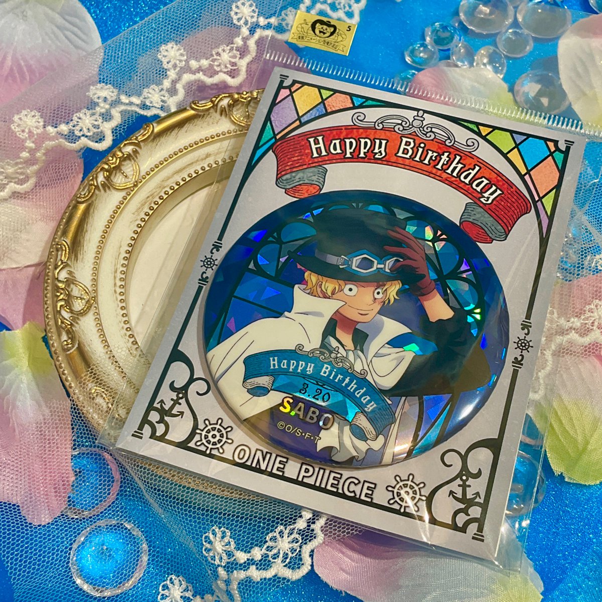 新商品】麦わらストア限定 ワンピース HBDステンドグラス風ホログラム