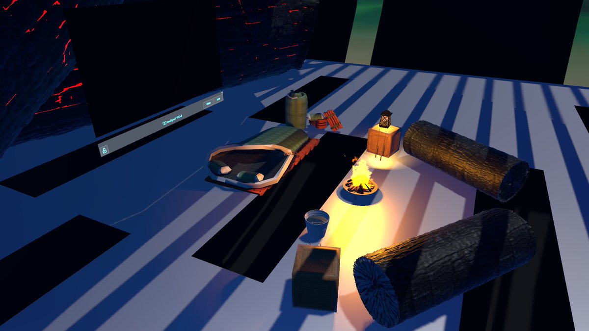 ntea_ng's tweet photo. たゆたう灰⁄Ash Adrift
#NuchaWORLD #VRChat_world紹介
https://t.co/Ip2jFHYN0S
ラボ抜け目指してるので改めて宣伝です！
バーベキューコンロの中と、網の上で過ごせるチルワです！quest対応済で、どこかにオーロラや炊き出しセットを出せる隠しボタンあり！ https://t.co/GOYRL5Rzf3