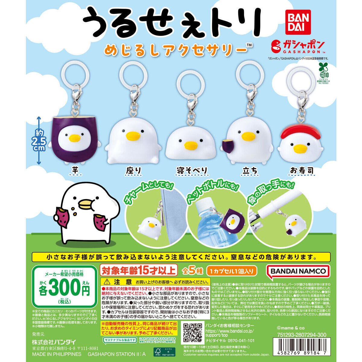 うるせぇトリ めじるしアクセサリー】 3月第2週より発売。