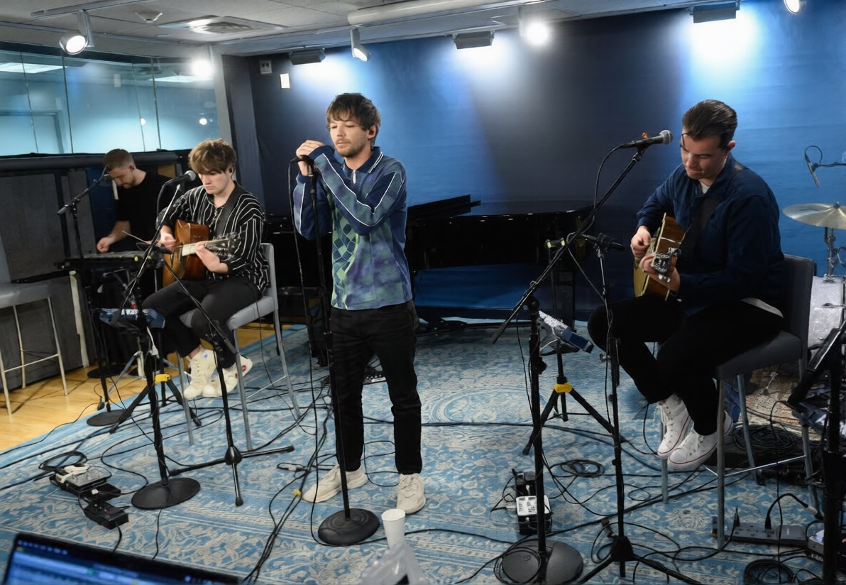 Classic Asher leg stance 😂 Brilliant time on <a href="/SiriusXMHits1/">SiriusXM Hits 1</a>’s Morning Mashup. Acoustic session including “Still Playing,” and “Validated,” plus a new #PepTalk song live for the first time: “Back Into Focus.” That is the biggest pep talk I’ve ever given myself, and now, you. 💙