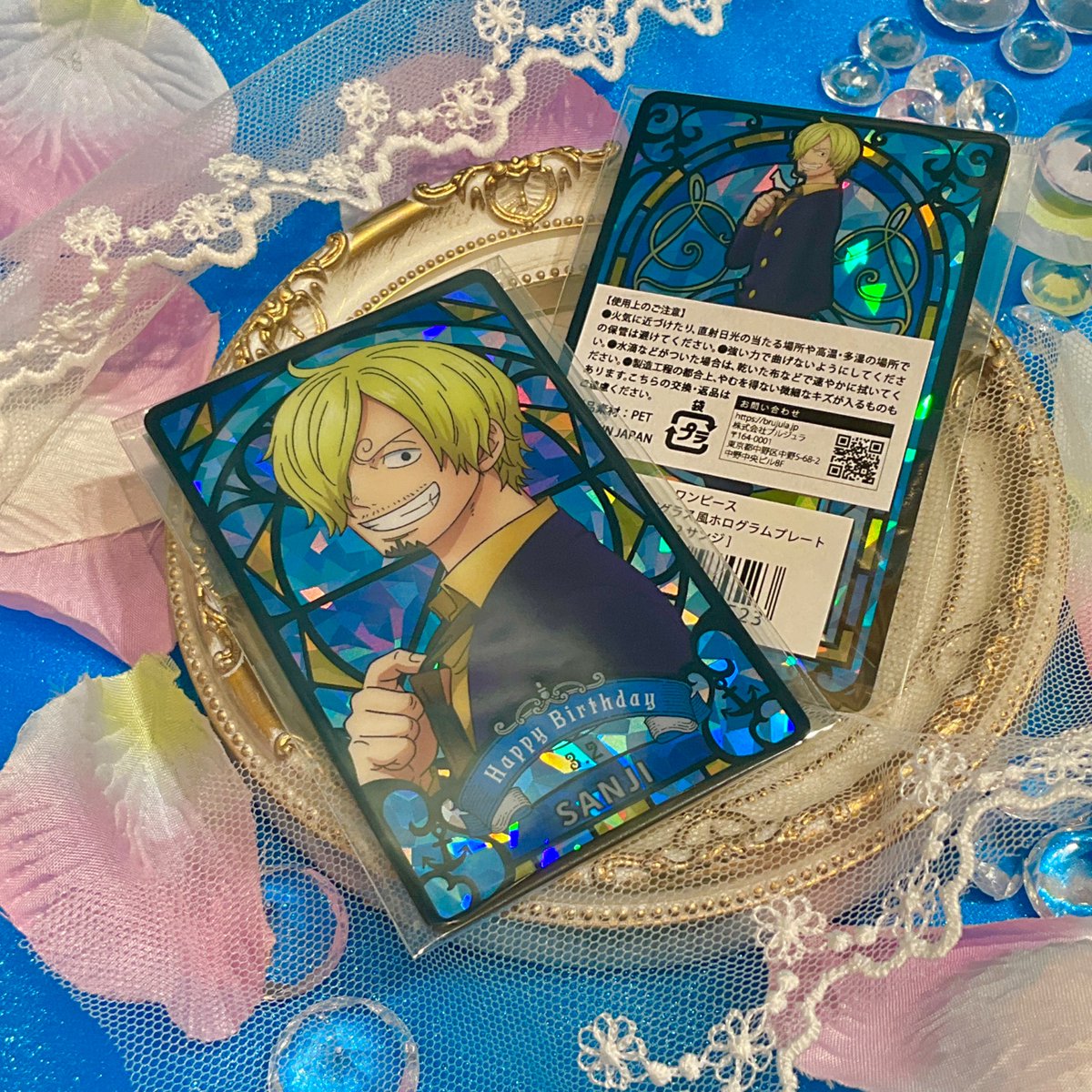 新商品】麦わらストア限定 ワンピース HBDステンドグラス風ホログラム