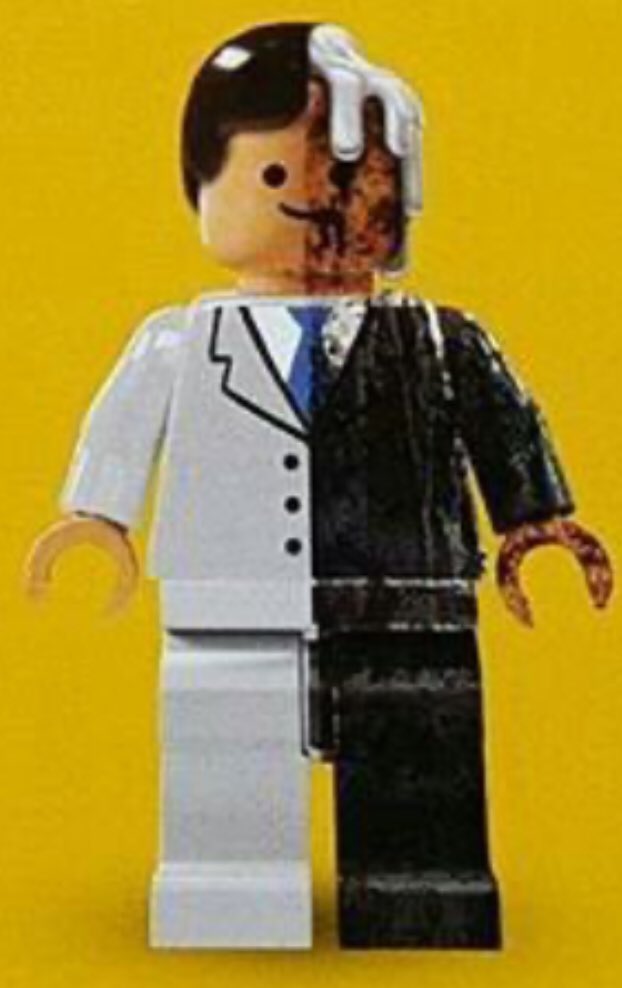 Two-Face concept art from The Lego Batman Movie