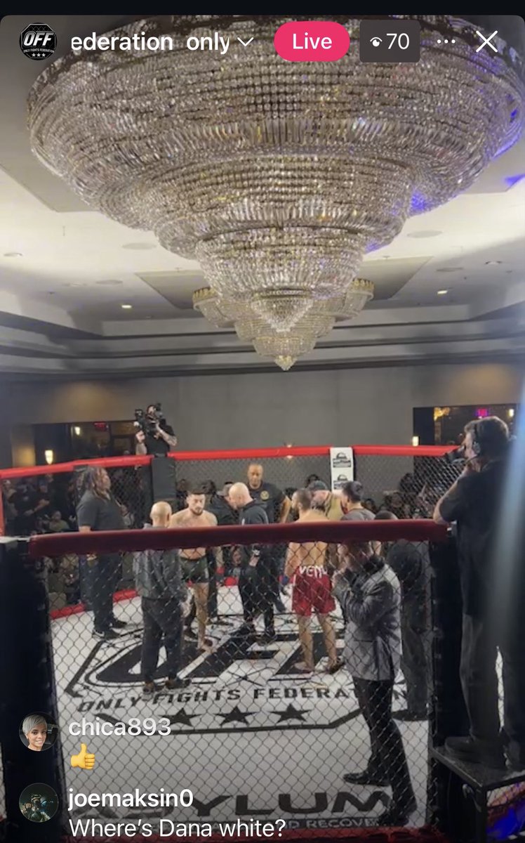 MysticPaPatriot's tweet photo. Grandbaby and fight night! #onlyfightsfederation πͺπΌππΌβ€οΈβοΈ https://t.co/L3VaGxG9Dg