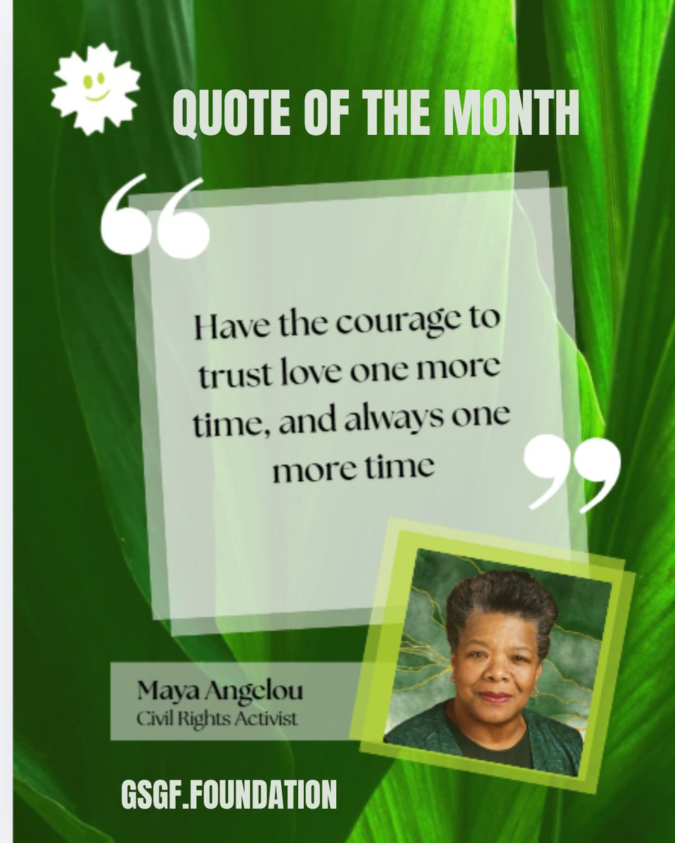 Our quote this month is one from Maya Angelou, her wise words spoke volumes this February and always! 💚🙏

#GreenSchoolsGreenFuture #QuoteoftheMonth #February #MayaAngelou #BlackHistoryMonth #Education #Courage