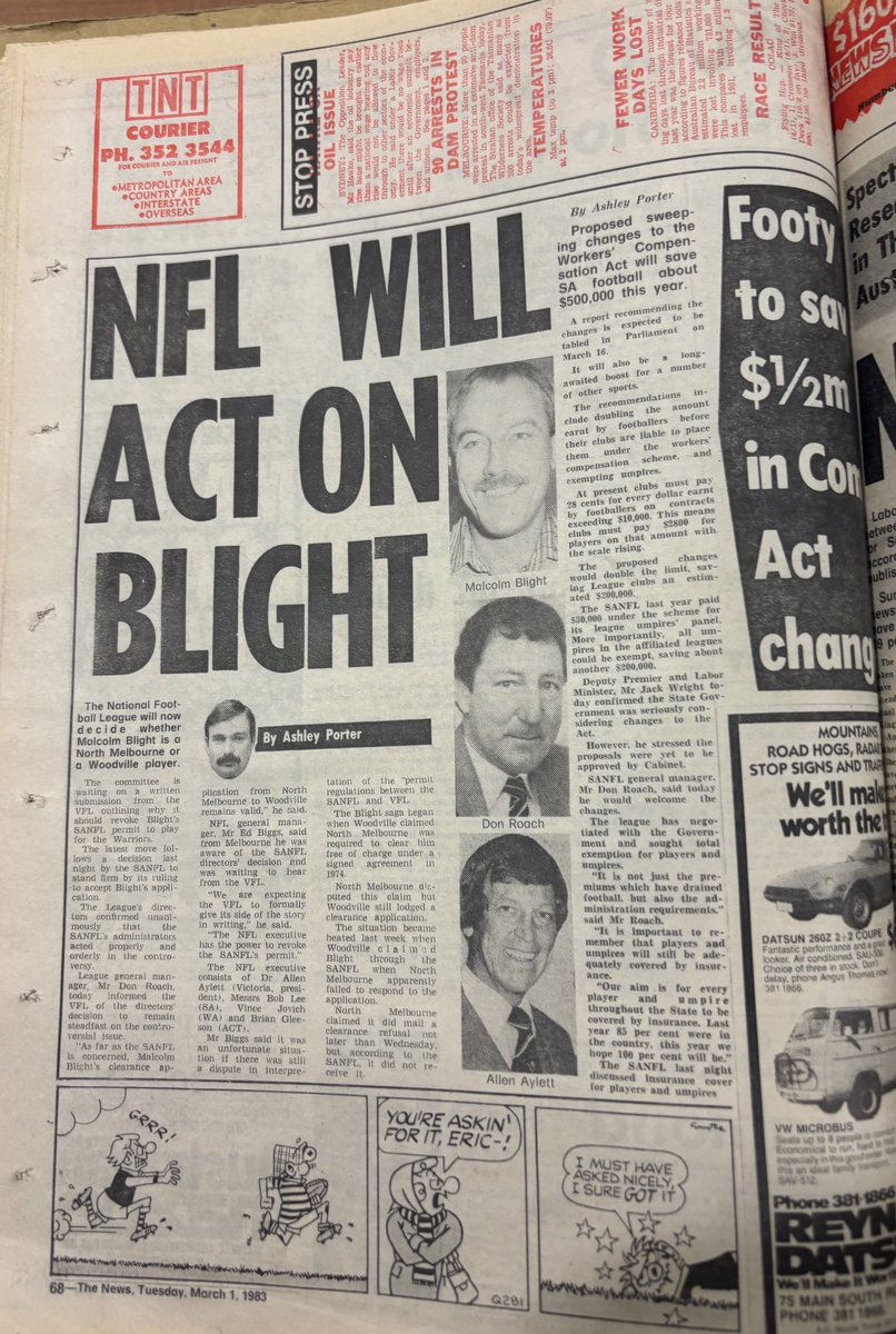 SANFL 1983 season (after ‘75-82) on 43-year delay tweet media
