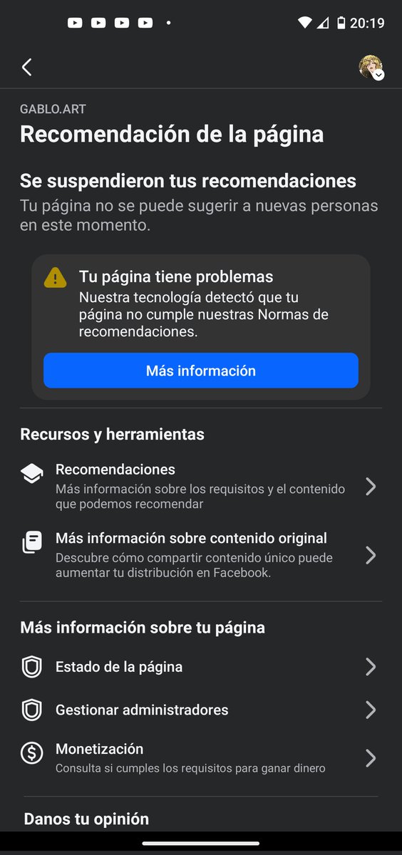 Gablopg_ART's tweet photo. Facebook siendo facebook... Que usemos otra red social dice? 🙄
#Facebook #Censura #facebooktrash https://t.co/p3rpaj1n87