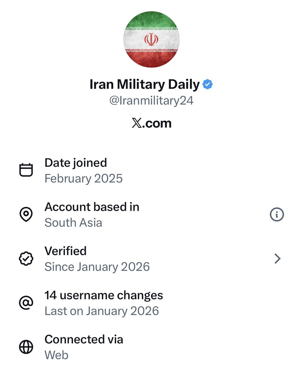 <a href="/Iranmilitary24/">Iran Military Daily</a> Lmao