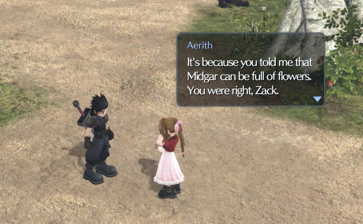 UndercityBloom's tweet photo. I’m crying 😭 This is what a Zerith reunited looks like. Joy at being together again, gratitude, and an acknowledgment that even the Lifestream recognized their desire to be together even in death. Zerith wins nonstop this year 😭❤️ https://t.co/uQbK2eAPw1
