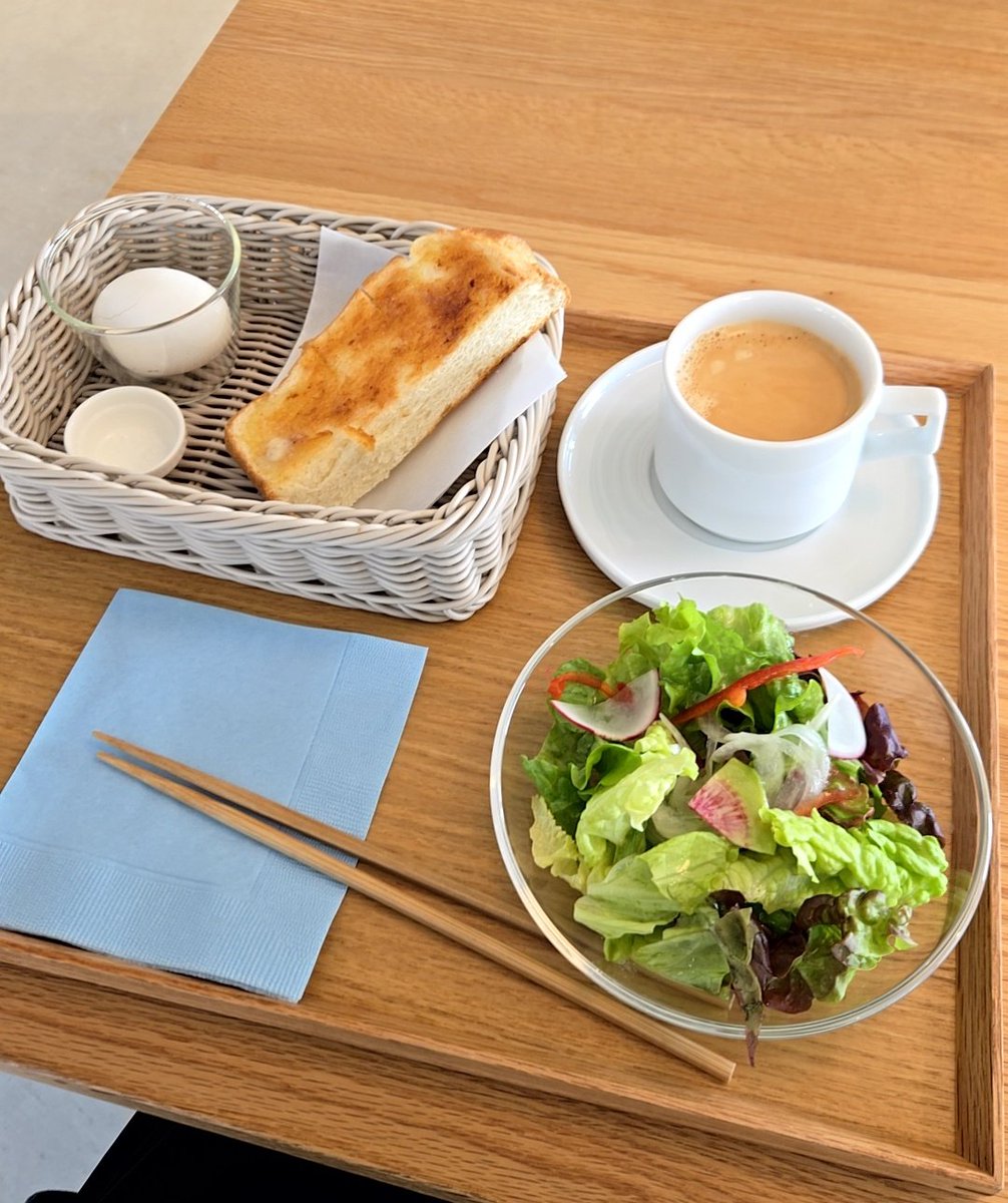 モーニング 朝からぼっちモーニング☕🍞☀️ (1735日目) 今日は高知市薊野西町3