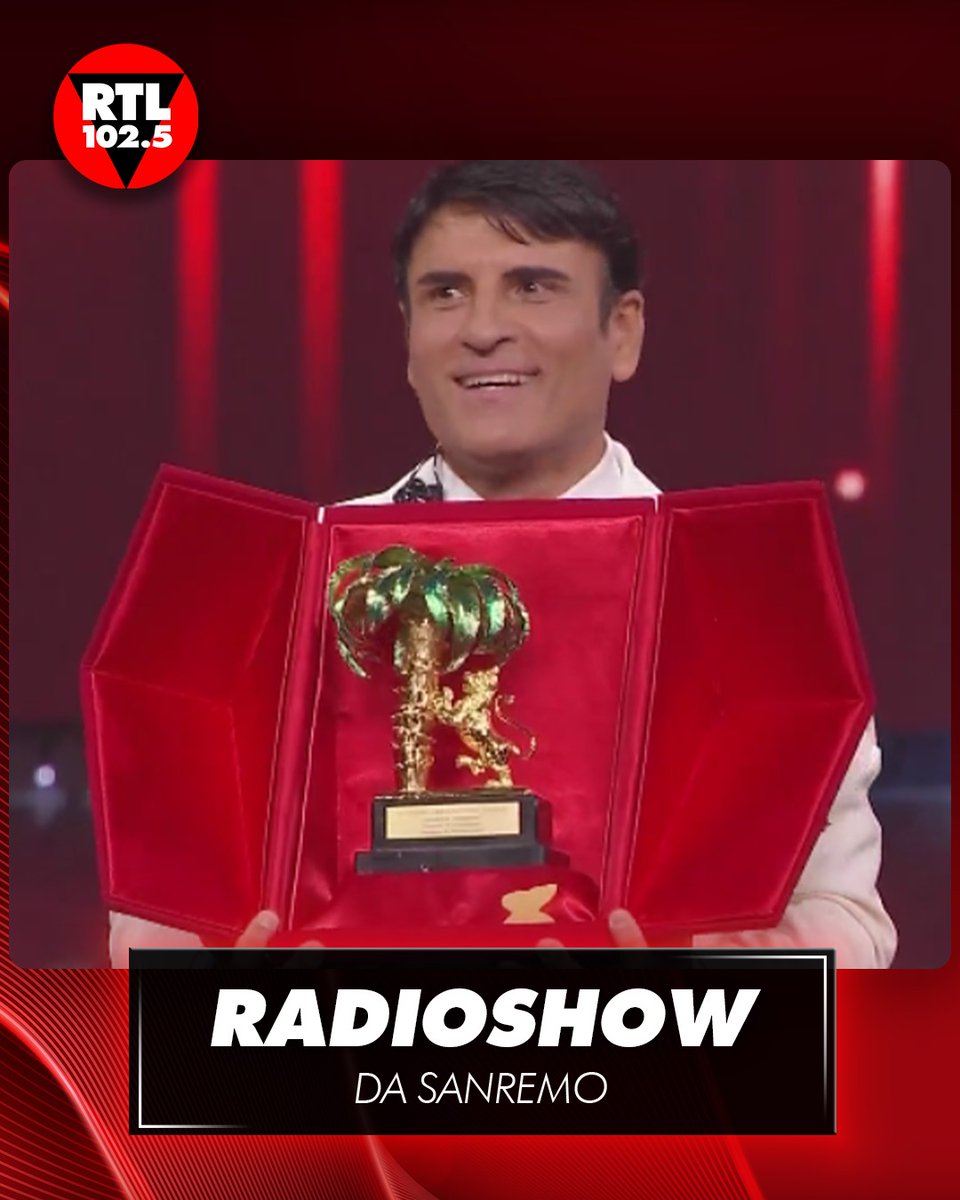 rtl1025's tweet image. 🎵 Sal Da Vinci con 'Per sempre sì' vince Sanremo 2026. Al secondo posto Sayf con 'Tu mi piaci tanto', al terzo Ditonellapiaga con 'Che fastidio!', al quarto Arisa con 'Magica favola' e al quinto Fedez &amp;amp; Masini con 'Male necessario'.

#Sanremo2026
#RadioShow
@RadioZetaOf