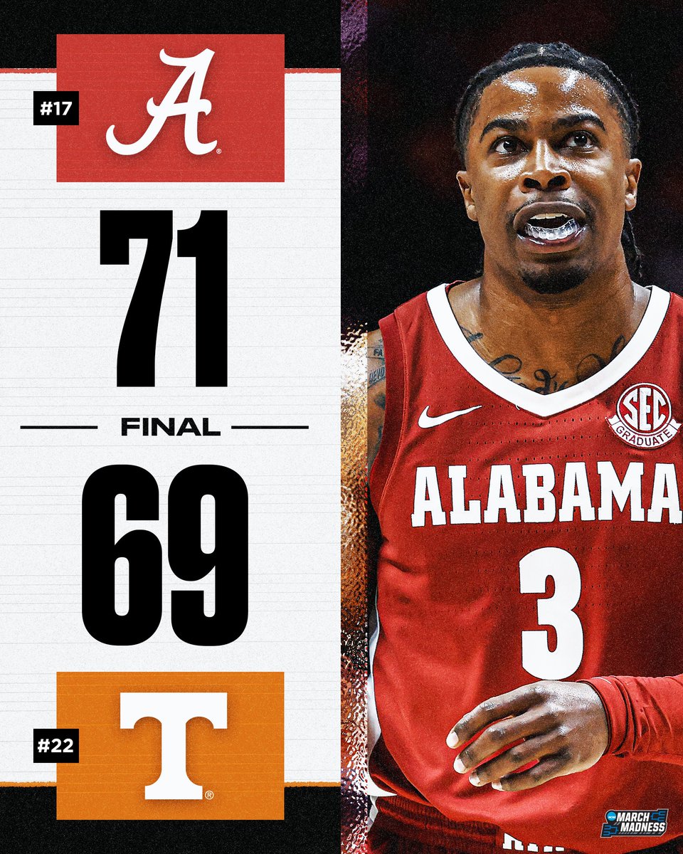 NO. 17 ALABAMA COMES ALL THE WAY BACK FOR THE W 😤

The Tide overcome a double-digit deficit in the second half to split the regular season series with No. 22 Tennessee 🐘