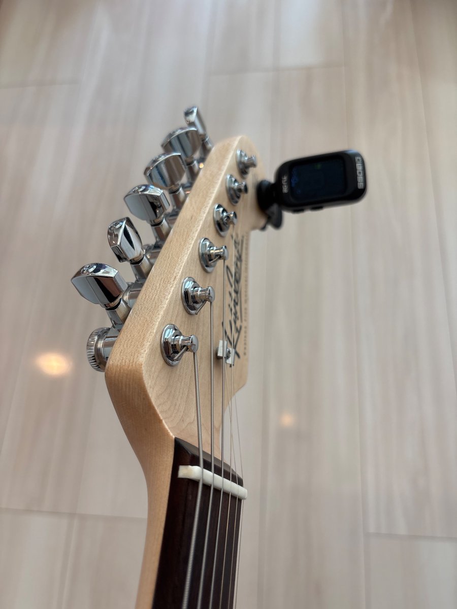 pekuken's tweet photo. 単身赴任（帰還済）安ギターにGotohロックペグマウント。もう俺にはヘッドロゴはスナッパーに見えるぜ。
ピックアップもダンカンペガサス🎠
次のライヴはこれで出よう。6弦だけど

#deathtrust
#esp
#7弦
#gotoh
#duncan
#猫アレルギー https://t.co/T92vGac4qg