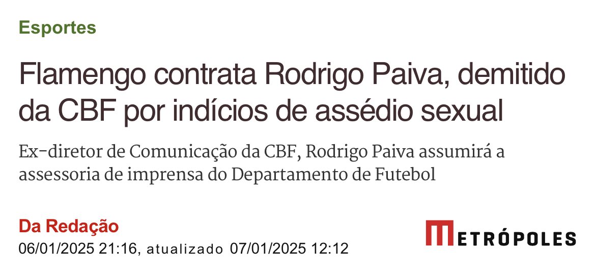 A assessoria de imprensa que a gestão profissional contratou: