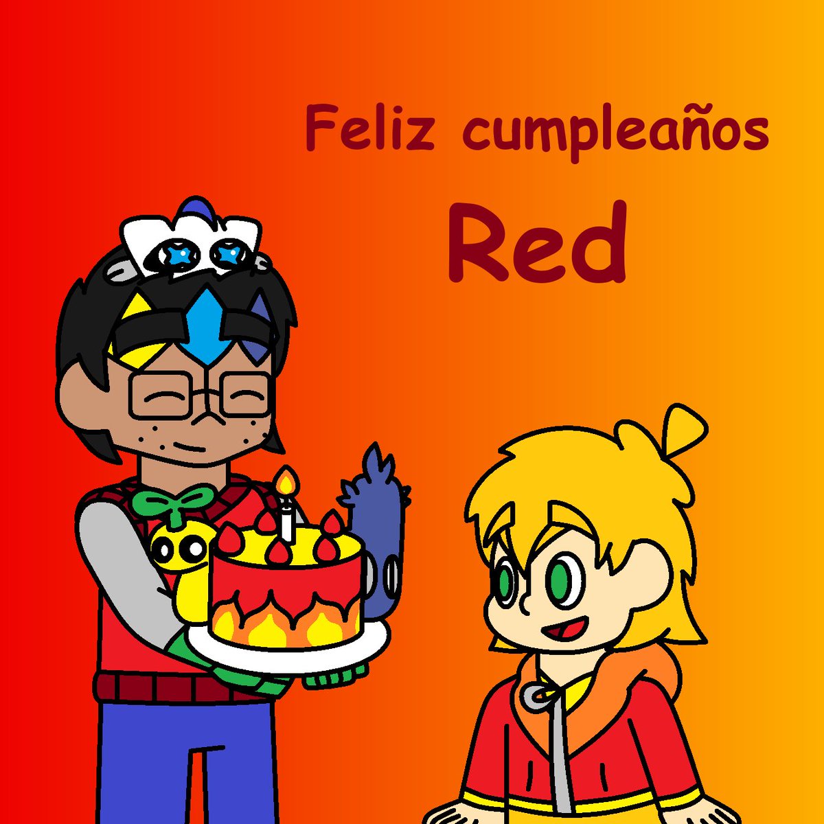 No hay 29 este año, así que hay que celebrar hoy.
🎉🥳Feliz cumpleaños Red🥳🎉