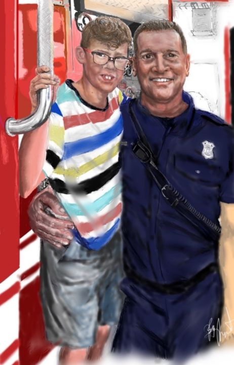 vaarmcc's tweet photo. Art of the Day! "Gavin McHugh &amp; Peter Krause". Buy at: https://t.co/QV88RJQ8hX https://t.co/AuzzJ3e7rK