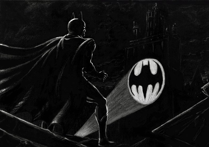 TheBatHome's tweet photo. batman (1989) concept art by david russell https://t.co/1P0QoiYCGv