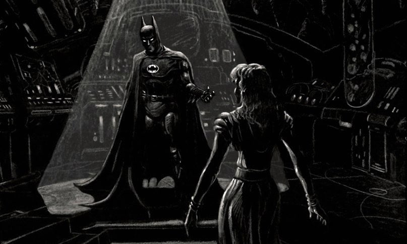 TheBatHome's tweet photo. batman (1989) concept art by david russell https://t.co/1P0QoiYCGv