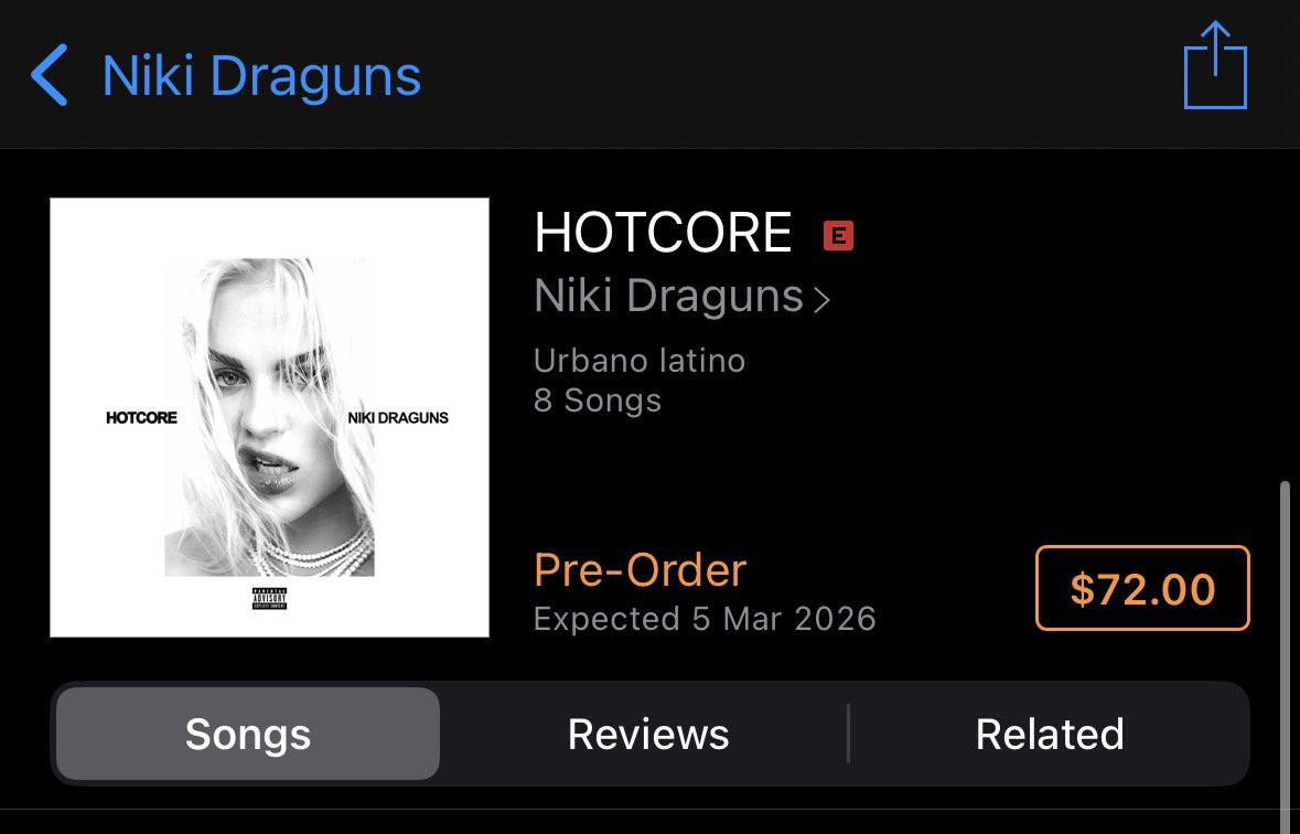 Amprofons's tweet photo. Ya puedes Pre-Ordenar “HOTCORE” el nuevo álbum de Niki Draguns en iTunes. https://t.co/laNM3wKihK