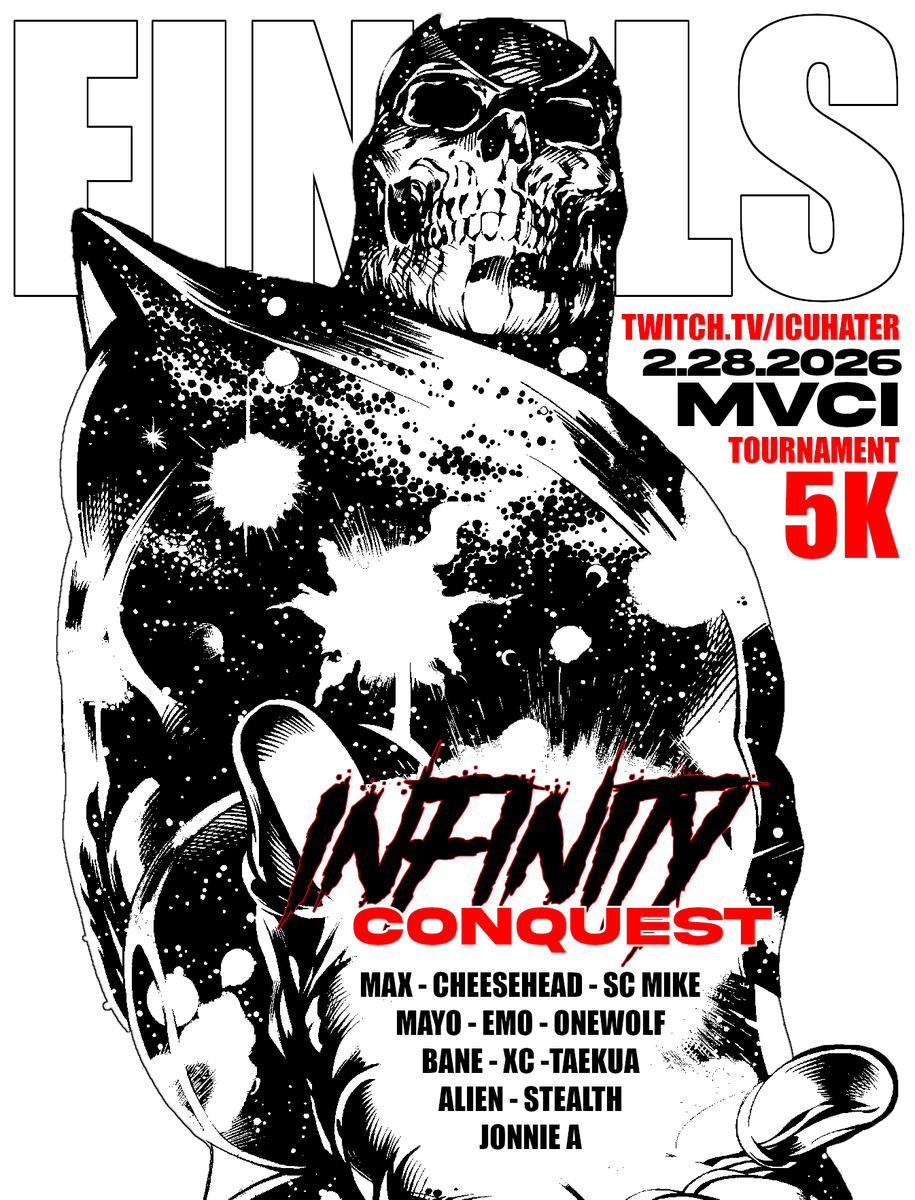 i_c_u_hater's tweet photo. 🛰️THE INFINITY CONQUEST FINALS IS LIVE 🛰️

$5000 IS UP FOR GRABS! 12 CHAMPIONS HAVE QUALIFIED! WHO WILL REIGN SUPREME!?

THIS IS THE #MVCI EVENT OF THE YEAR!

GET IN THERE!!!
https://t.co/MgHIibCHPq https://t.co/rO6LKwQsPK