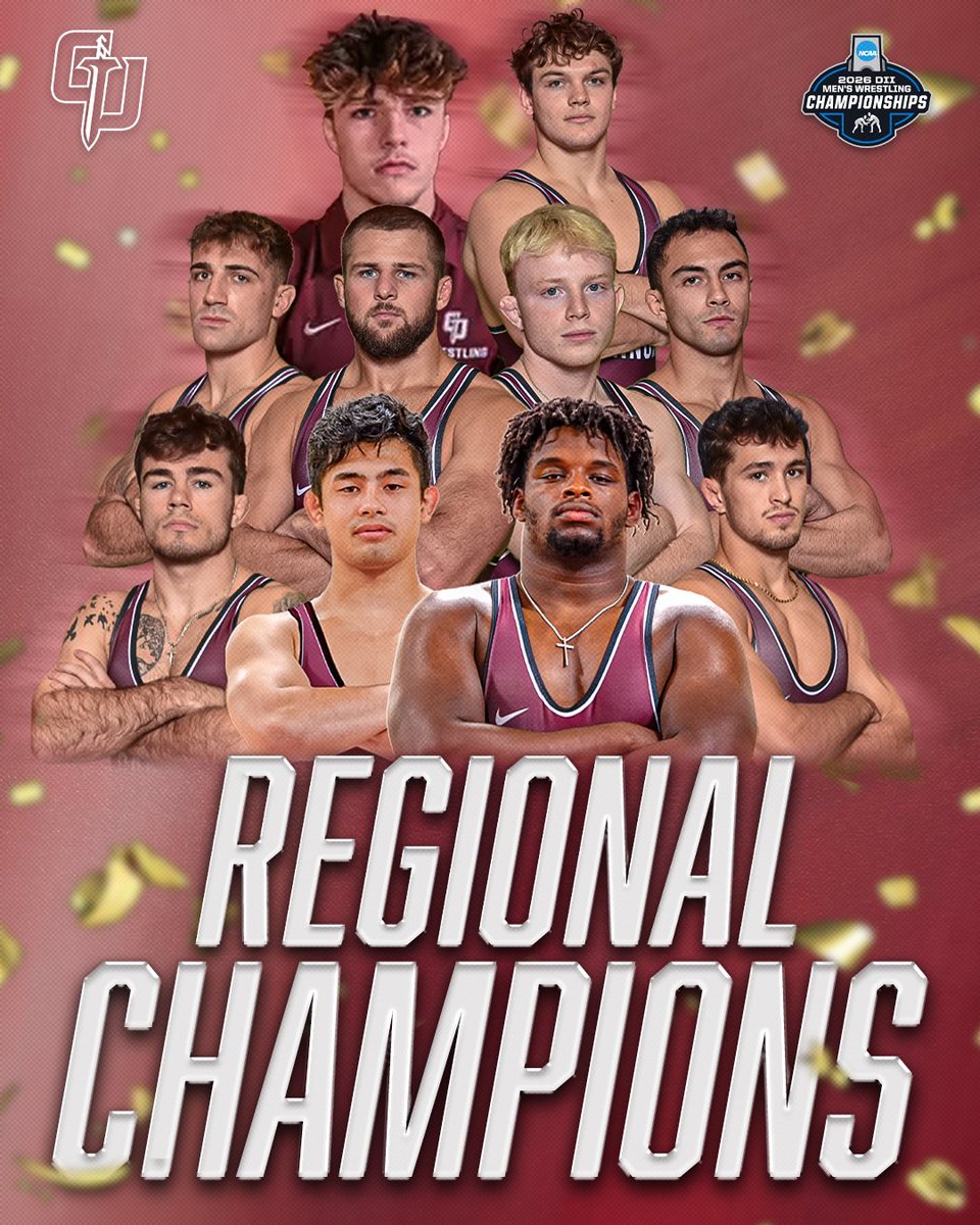Gannon_MWR's tweet photo. YOUR 2026 NCAA REGIONAL CHAMPIONS: THE GANNON GOLDEN KNIGHTS⚔️😤🏆

Individual Champs:
Logan Sallot (125)
Jake Niffenegger (141)
Kenny Kiser (149)
Holden Huhn (157)
Grant MacKay (165)
Pat Jackson (184)
Dorian Crosby (285) https://t.co/dQEfjgRap3