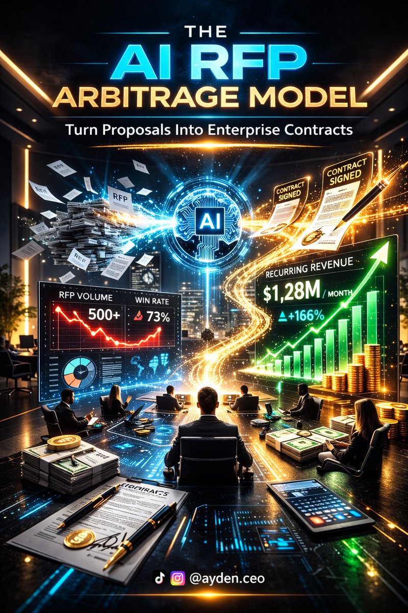 Enterprise deals are won in documents.

Automate RFP responses with AI.
Sell speed to contract value.
Turn proposal ops into recurring revenue.

Boring layer. Massive leverage.

#EnterpriseAI
#B2BInfrastructure
#RFPautomation
#RecurringRevenue
#AIOpportunity