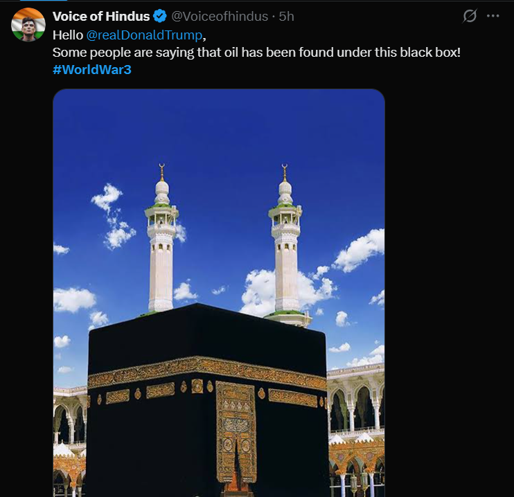 Fakewaleed13's tweet photo. i dont think you will get there but i am damn sure that might get below some slatues you fool @Voiceofhindus might @narendramodi had told you to do so have he ? why are you sparking  #WorldWar3 https://t.co/BT0rzyJpZ2