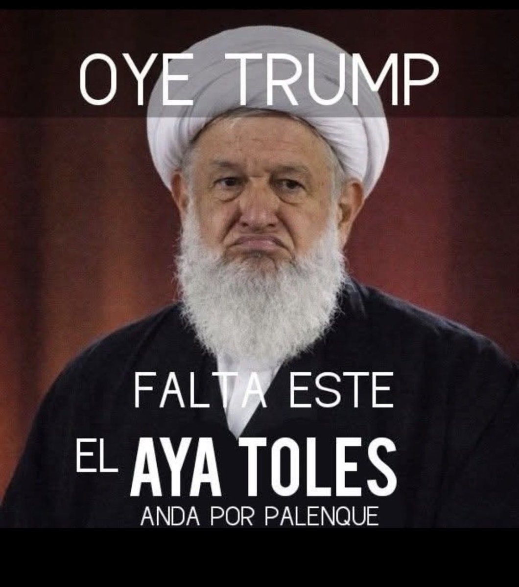 Ya cayó 
Maduro 
Mencho 
Ayatollah Khamenei, ha sido ELIMINADO.
Ya solo falta q caiga 
AYA TOLES
Tú estás de acuerdo q también caiga 
Yo si y tu?