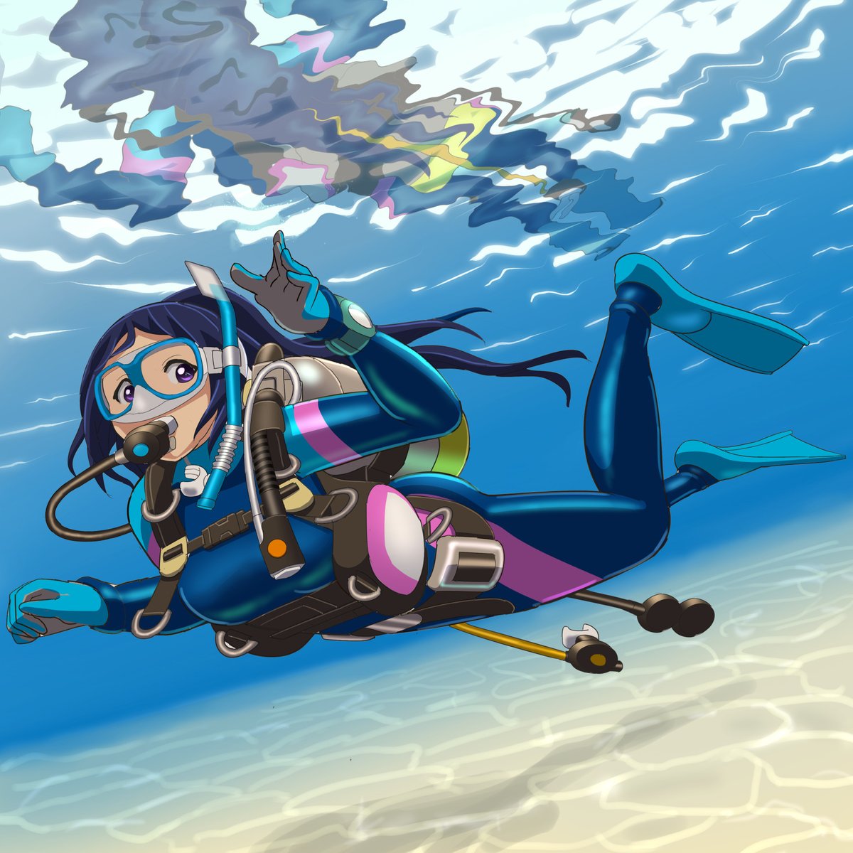 水中７１ | 小奴可 #pixiv pixiv.net/artworks/14176…
どっか出かけたいなぁ