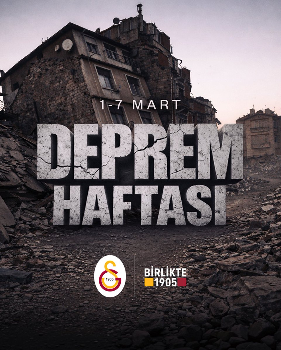 Deprem gerçeğini engellemek imkansız olsa da zararı en aza indirmek mümkün.

1-7 Mart Deprem Haftası’nda ülkemizdeki bilinç ve farkındalığın artmasını diliyor, deprem felaketlerinde aramızdan ayrılanları bir kez daha rahmetle anıyoruz.

#BuDestekHiçBitmeyecek #Birlikte1905