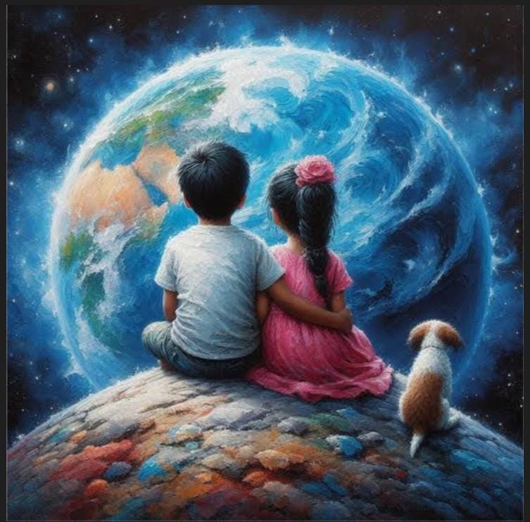 Truthvibeswrite's tweet image. There's
a joy
beyond
the ligaments of flesh
Peace eludes
the ones
obsessed
with
wealth #quest
Worldly gold
ain't
our guardian inferno

As we age
Dreams
of childhood
steer
the pilgrim soul
to
Love’s realm infinite
Our roots
reaching towards light

#vss365
#FoxProse
#fairytalepoets