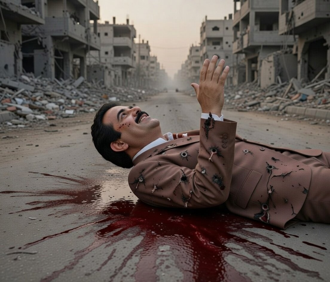 Le vaciaron el cargador a Meleini en un callejón de Gaza.