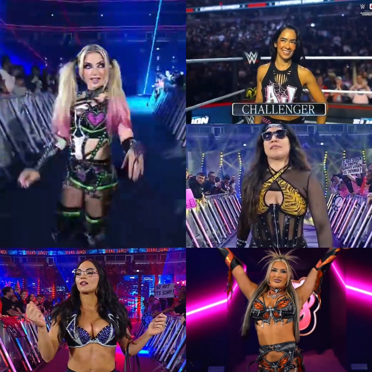 VENUSANG3LS's tweet image. Oh the girls looked so good tn 😍 #EliminationChamber Tiffany Raquel Kiana📸 from @TwistedJohnX
