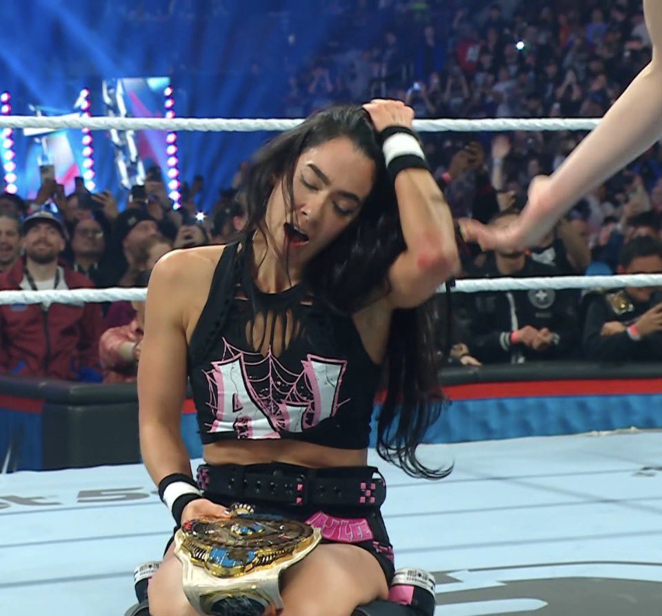 Me witnessing Aj Lee’s championship wins, 13 years apart