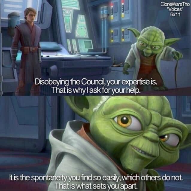 SWCultureLive's tweet photo. Anakin &amp; Yoda’s chemistry was surprising wholeseome. 🥹 https://t.co/UHtLYzF0qj