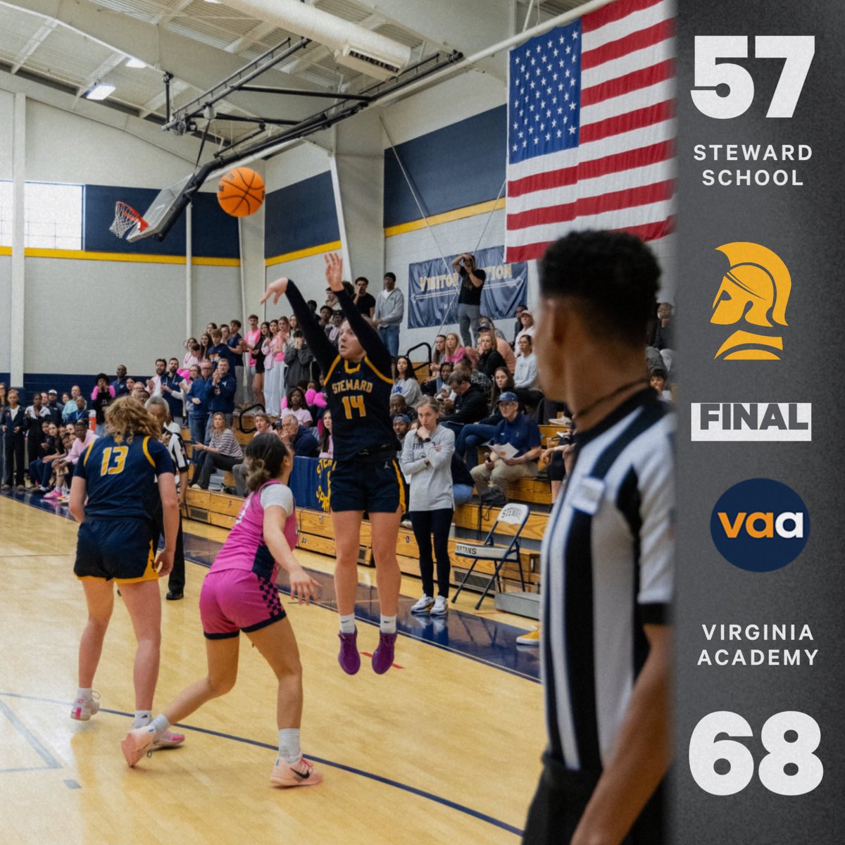 StewardHoops's tweet photo. 🏀FINAL SCORE🏀

Steward falls to VA Academy in the @GO_VISAA  DII State Title game &amp; finish the season 23-7 overall.

💥Savannah Martin ‘27: 22 pts
‼️Scored her 1,000th Career Point‼️

💥Lilly Thoman ‘26: 17 pts &amp; 7 ast
💥Avery Peterson ‘28: 10 pts &amp; 4 rebs

#GoSpartans #rvaW https://t.co/pwU6MUJjHu
