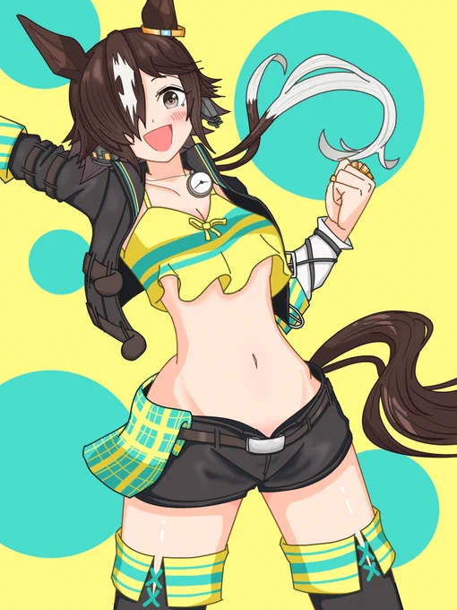 2月に描いたウオッカ