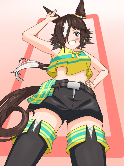 2月に描いたウオッカ