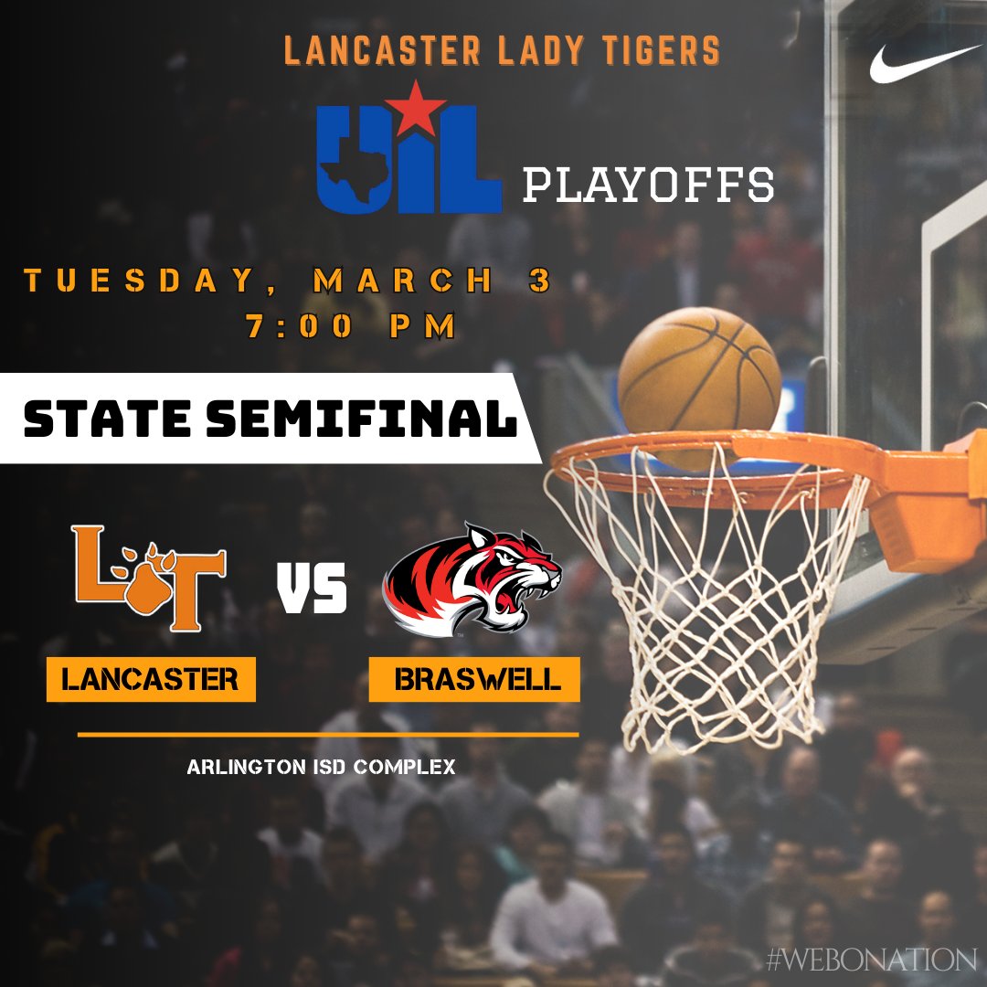 WeboTigerSports's tweet photo. WEBO Nation—let’s show our Tiger Pride this Tuesday at the State Semifinal!
🎟️ Tickets: Adults $10 | Students $8
❌ No passes will be accepted
🔗 Ticket link coming soon in bio
#WEBO #WEBONation #LancasterTigers #WeAreWEBO #LForState https://t.co/HPisAGem45