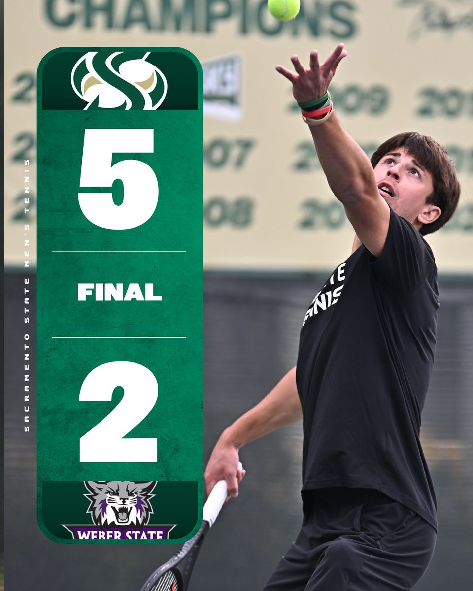 HORNETS WIN! Beat Weber State, 5-2!

• Big Sky Conference opener
• 3 straight wins, and 4 of the last 5
• Improve to 3-1 at home
• Duris, Healey, Bowles and Dai win singles
• Gashi/Healey, and Duris/Vlahos win doubles

#StingersUp