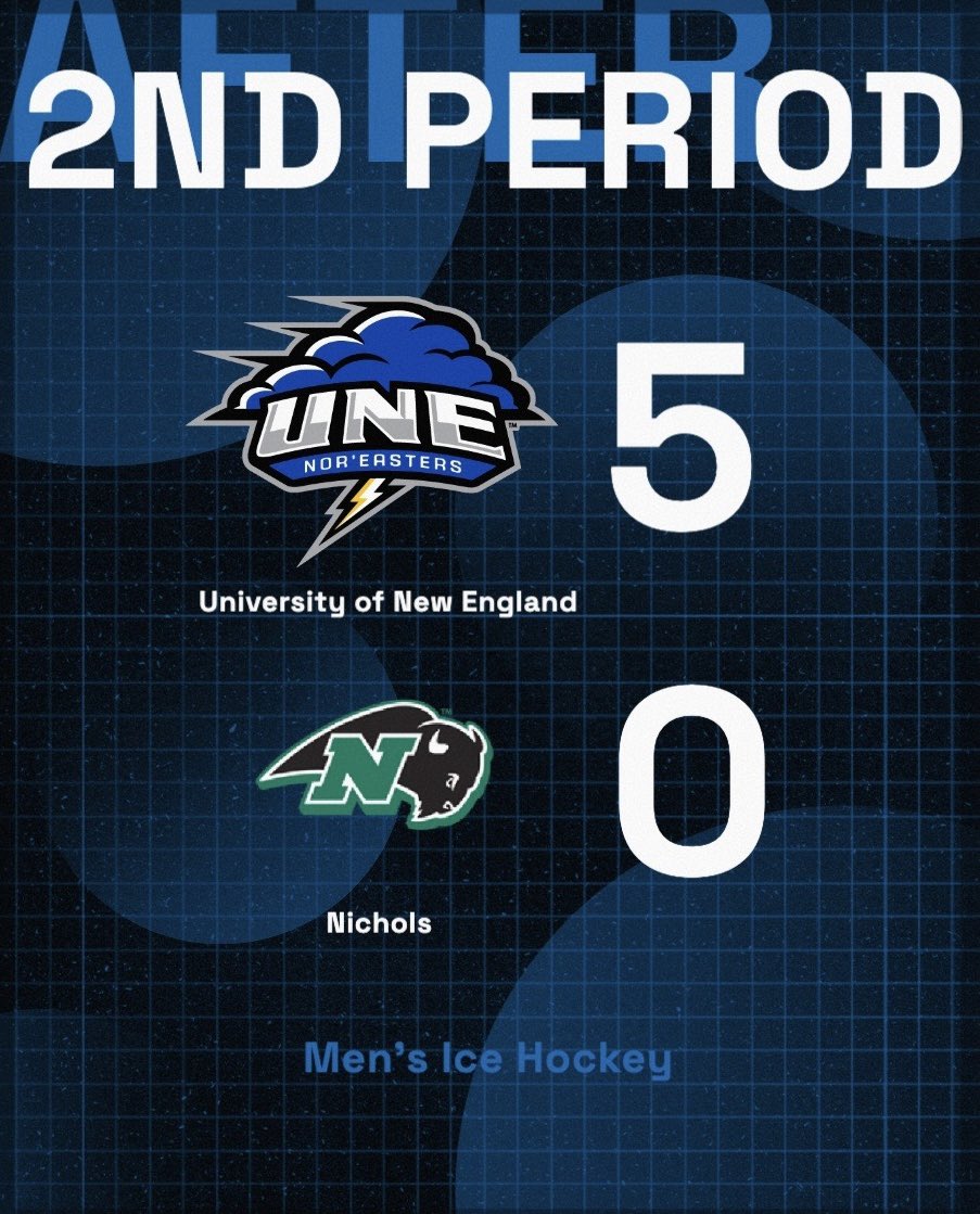 UNEhockey's tweet photo. After the 2nd! https://t.co/yi81IGDiVF