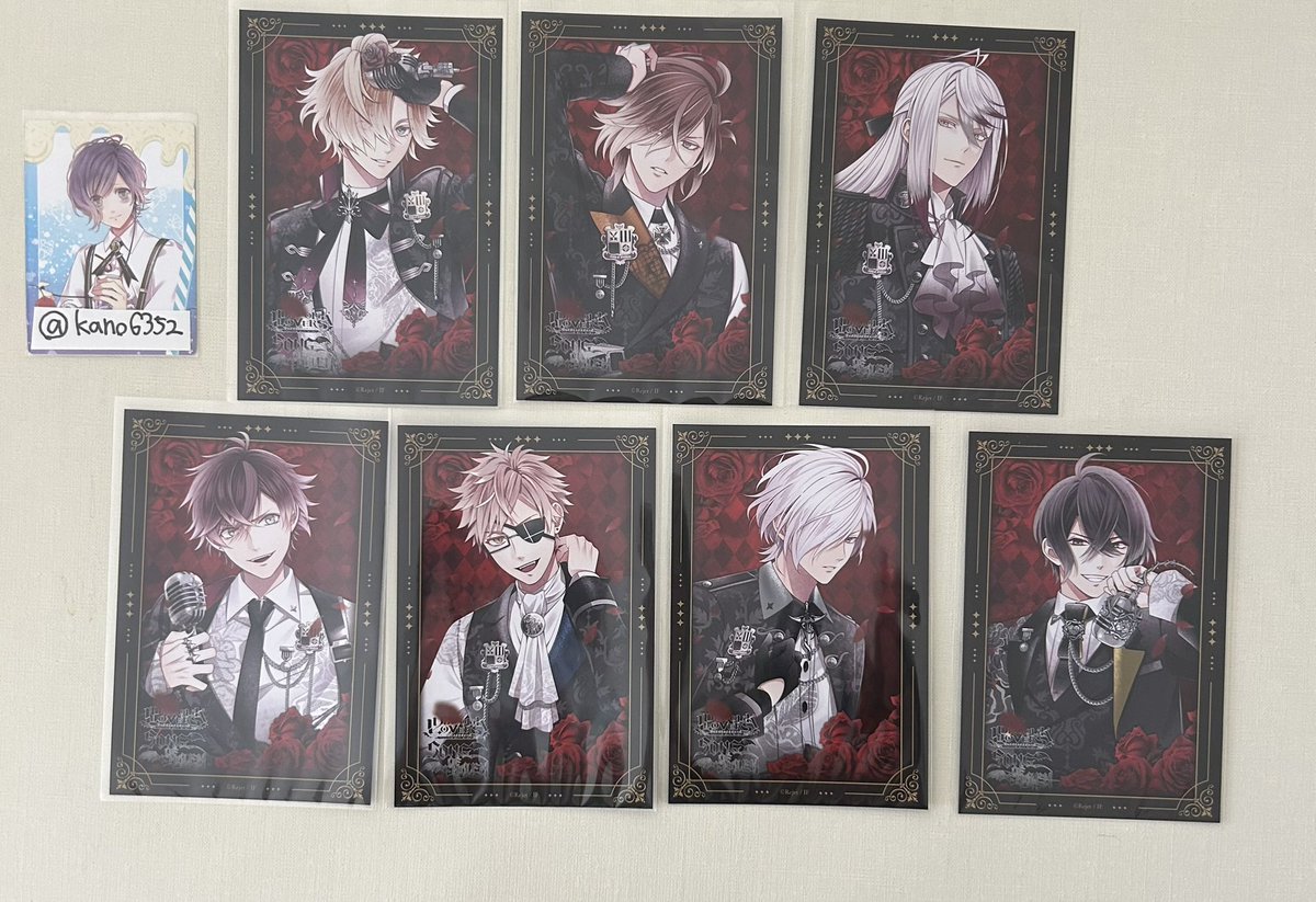 kano6352's tweet photo. 交換 DIABOLIK LOVERS ディアラバ SONG OF EMBLEM SSカード くじ

譲 B賞 コウ ユーマ カルラ
    Ｃ賞 アヤト シン スバル キノ

求 同種A賞or異種の同賞カナトくん

A賞には複数提示可能です🙆‍♀️

お気軽にお声掛けください！ https://t.co/jFa7f1WGsi