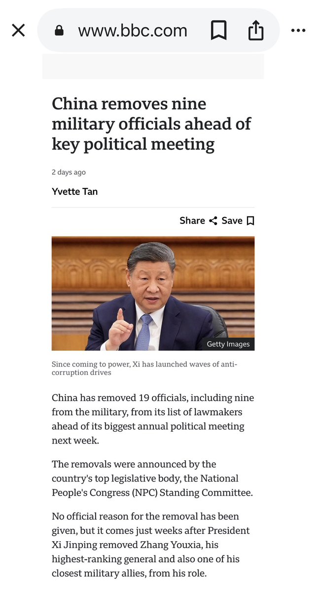 GrayConnolly's tweet photo. The year of Our Lord 2026 is only two months old and yet if you are China you have watched the US remove/decapitate the leadership of your allies Venezuela and Iran in a mere matter of hours – while Xi has no real idea who of his PLA commanders he can actually trust https://t.co/hgQHI9m95E