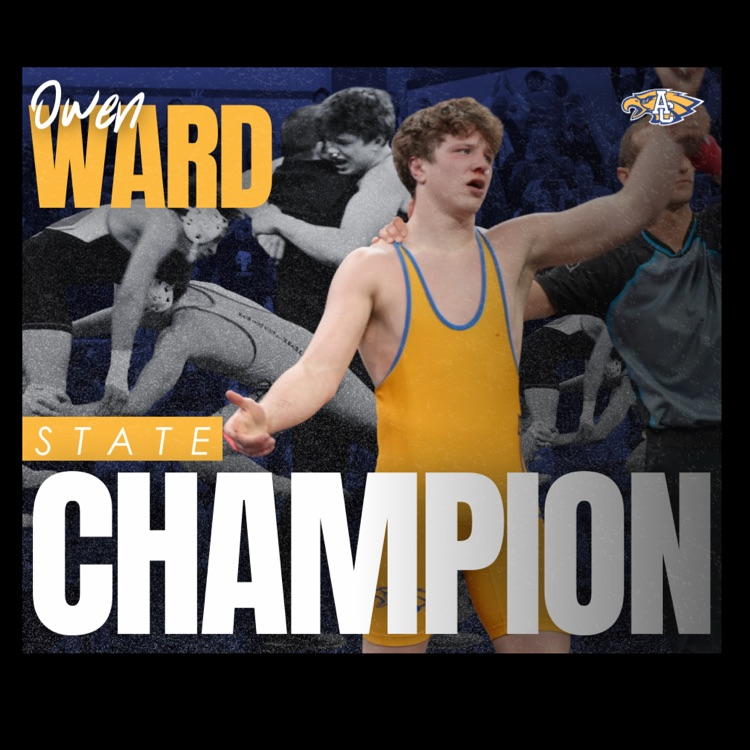 AberdeenCHS's tweet photo. STATE CHAMP!!🏆🥇 Owen Ward springs the upset in overtime to win the STATE CHAMPIONSHIP!!!  Congrats Owen!! We are so proud of you! Way to SOAR! https://t.co/Ej0GWag83d