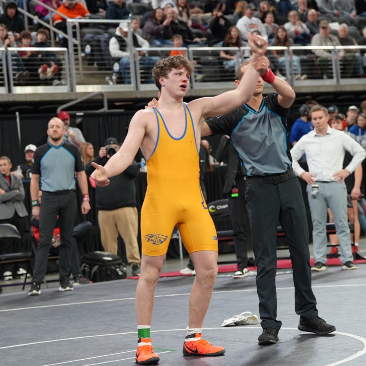 AberdeenCHS's tweet photo. STATE CHAMP!!🏆🥇 Owen Ward springs the upset in overtime to win the STATE CHAMPIONSHIP!!!  Congrats Owen!! We are so proud of you! Way to SOAR! https://t.co/Ej0GWag83d