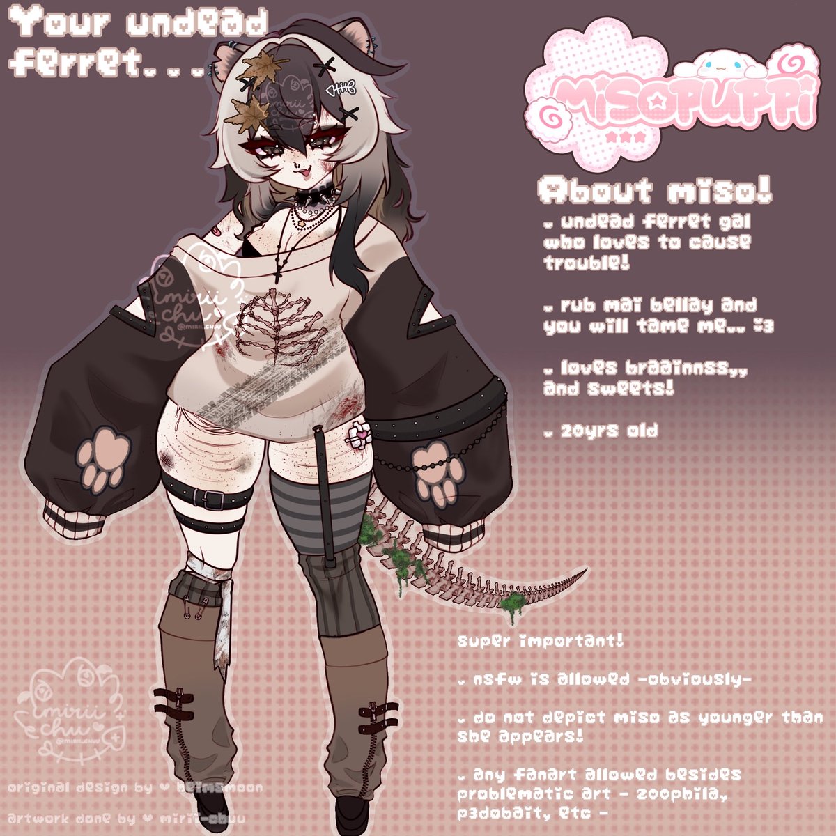 🐾 Art Raffle timee!! 🐾

a small thank u raffle for 1,160 follows on twit! 🎀

✧ Prize: A custom character design or an illustration for an existing oc!

HOW TO JOIN🦴✨

→ Follow &amp; RT this post +  Comment your oc!

✧ Raffle ends march 20th 🌷 ✧