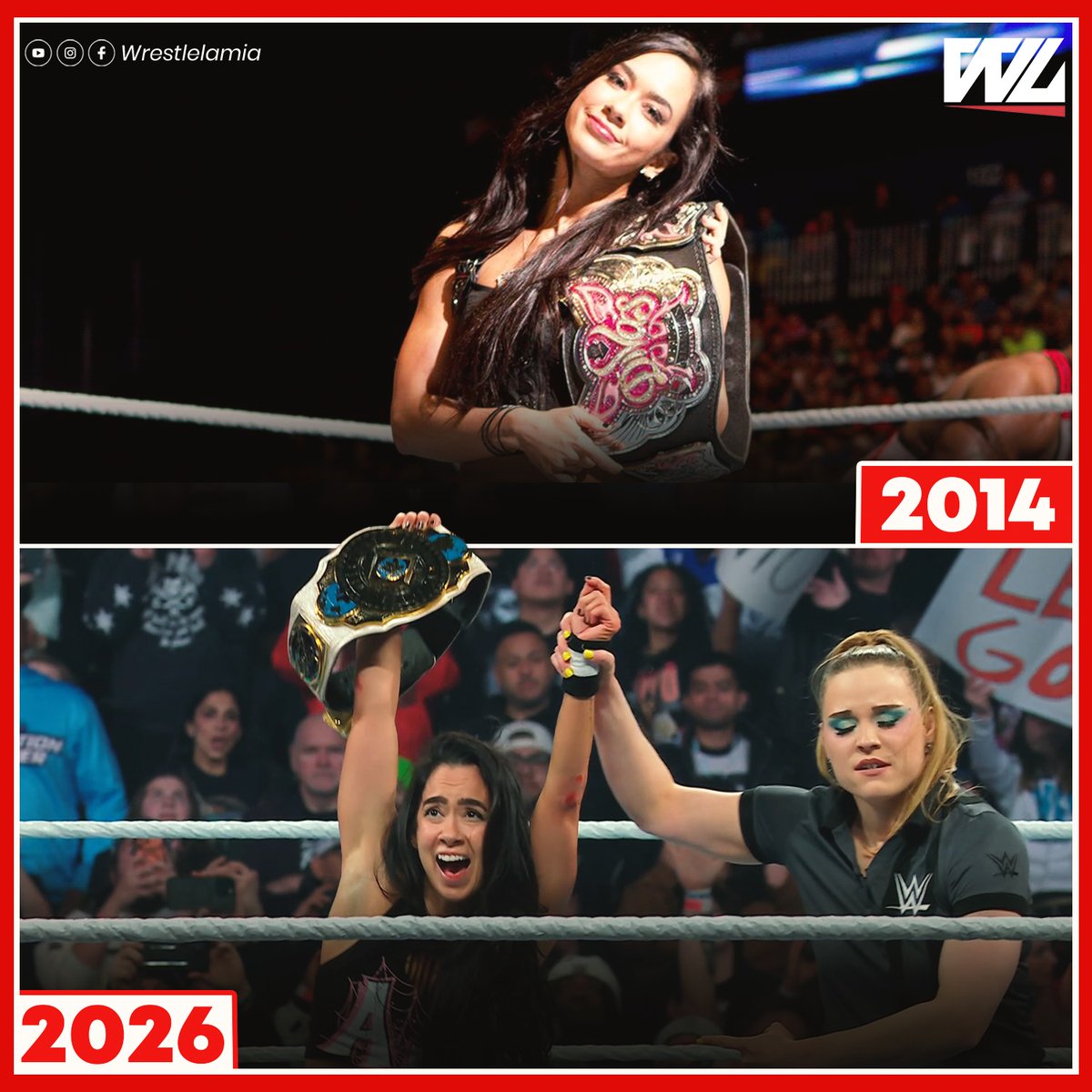 wrestlelamia's tweet photo. Just like old times ❤️

#WWEChamber https://t.co/ALH38BQsEr