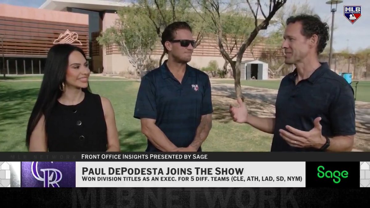 Paul DePodesta chatted with @SieraSantos & @JakePeavy_22 about his return to baseball, hiring new @Rockies skipper Warren Schaeffer and more!
MLB Network + @SageUSAmerica