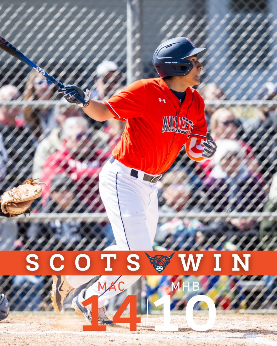 MacalesterScots's tweet photo. 𝙎𝘾𝙊𝙏𝙎 𝙒𝙄𝙉! ⚾
The W's are bigger in Texas! Go Scots!

@MacalesterBase #ScotsWin #GoScots #heymac https://t.co/FqYnGEPyQC