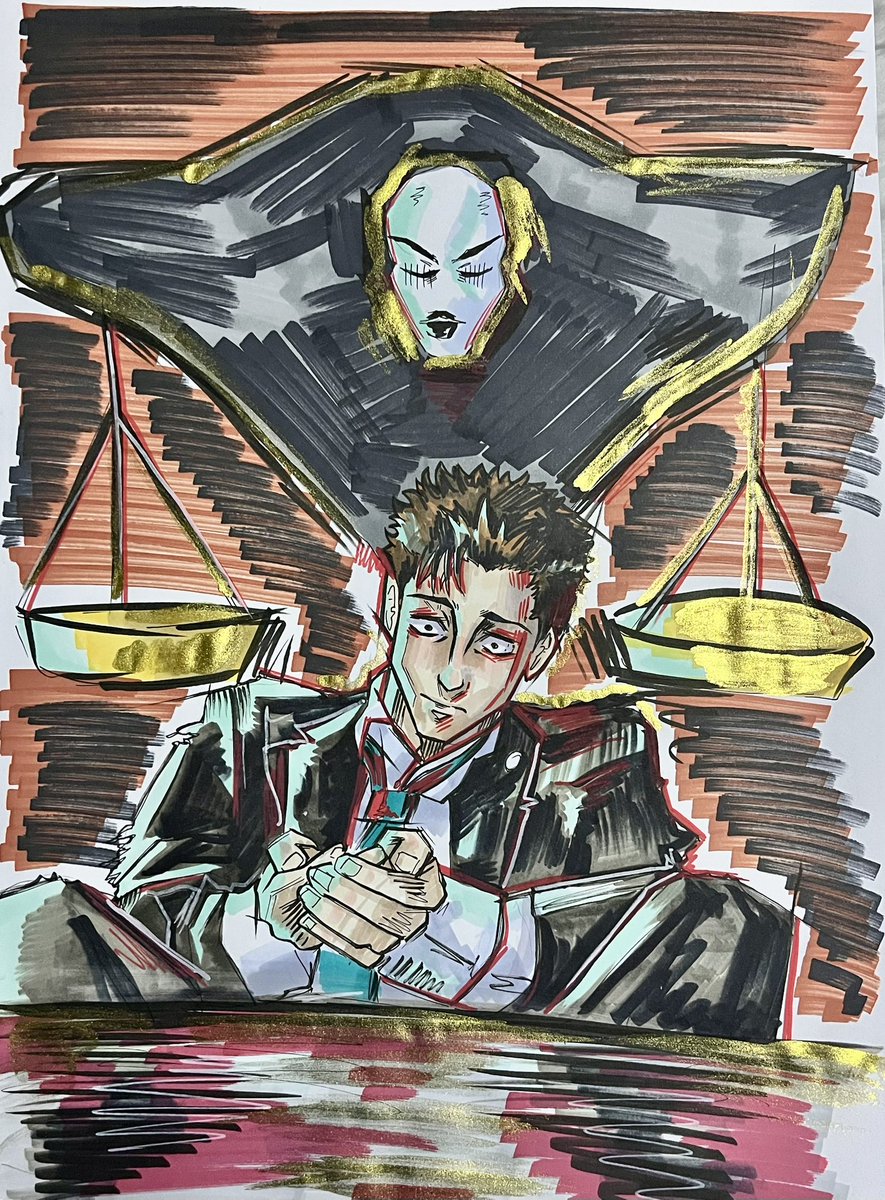 ArtyStay's tweet photo. Justice ⚖️ 
#higuruma #jujutsukaisen https://t.co/ZjPpSAKB1t